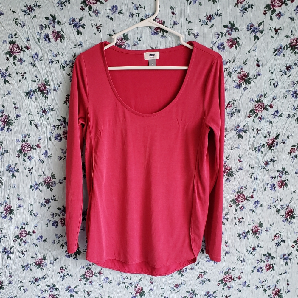 Pink long sleeve shirt